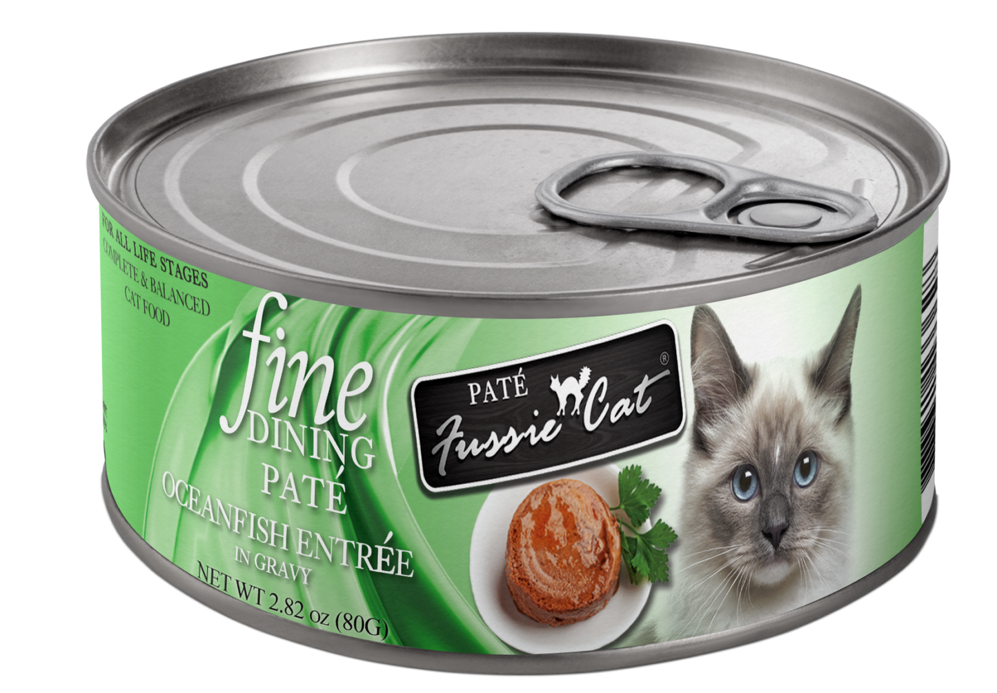 Fussie Cat Fine Dining Pate Oceanfish Entree in Gravy