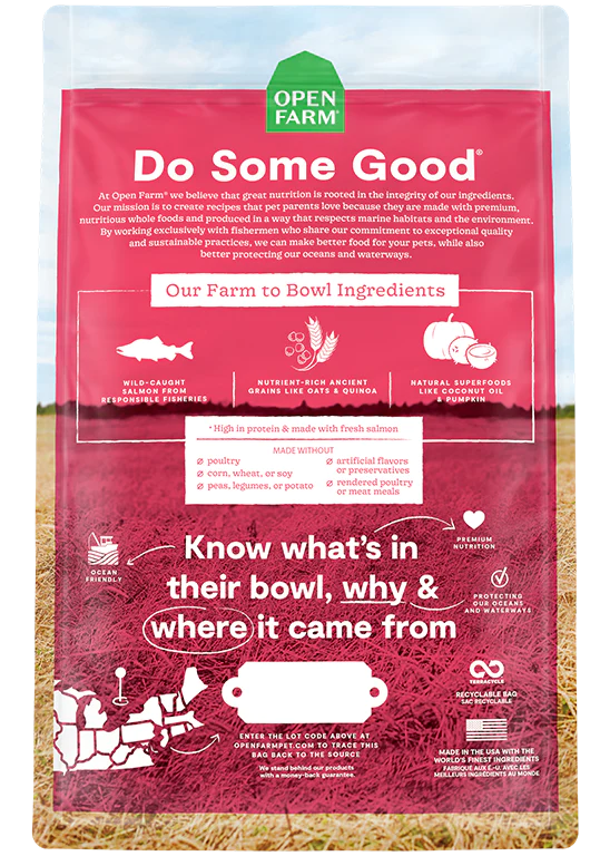 Open Farm Wild Caught Salmon & Ancient Grains Dry Dog Food