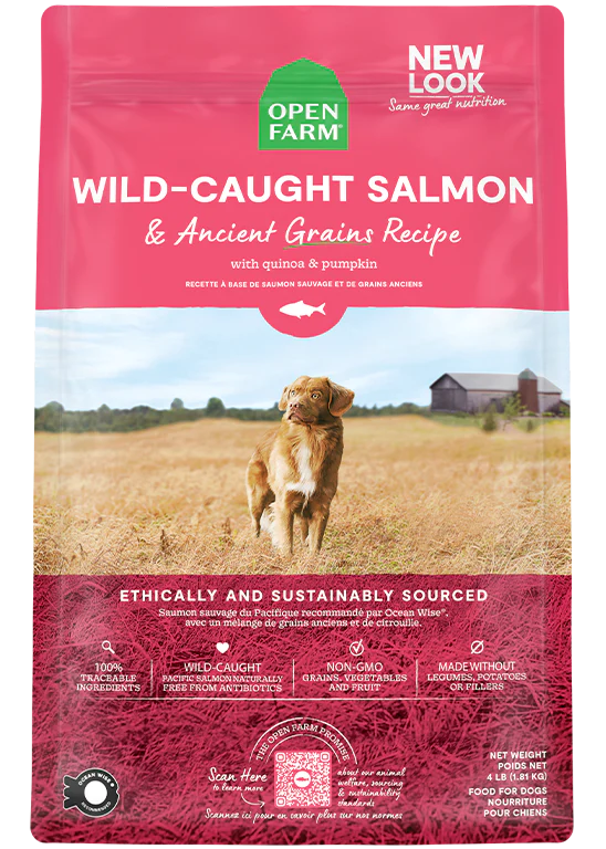 Open Farm Wild Caught Salmon & Ancient Grains Dry Dog Food
