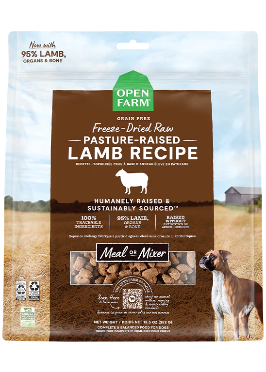 Open Farm Freeze Dried Raw Morsels, Pasture-raised Lamb