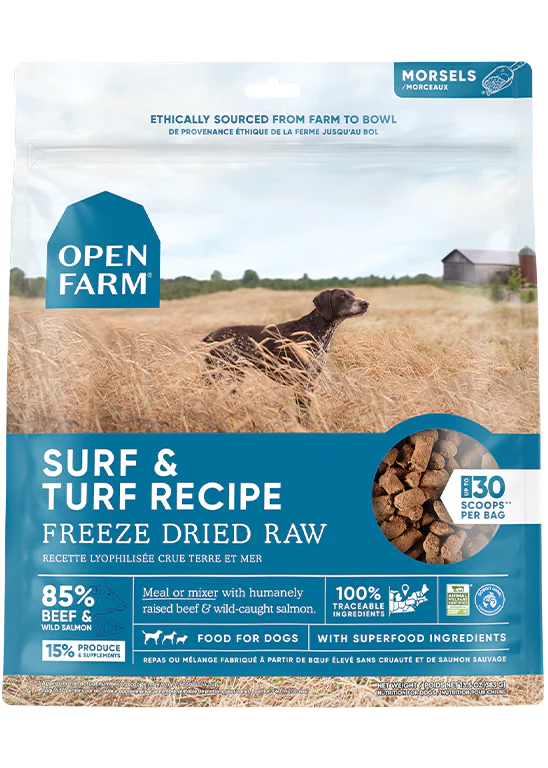 Open Farm Freeze Dried Raw Morsels, Surf & Turf