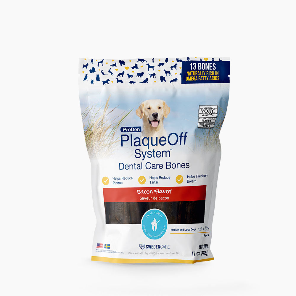 ProDen PlaqueOff System™ Dental Care Bones- Bacon Flavor