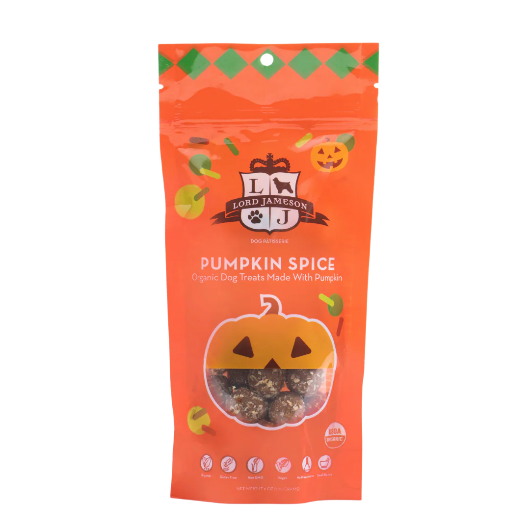 Lord Jameson- Pumpkin Spice Organic Dog Treats