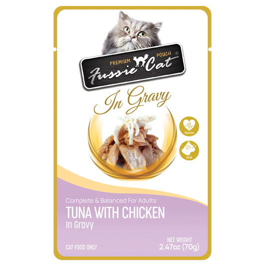 Fussie Cat Tuna with Chicken in Gravy Pouch