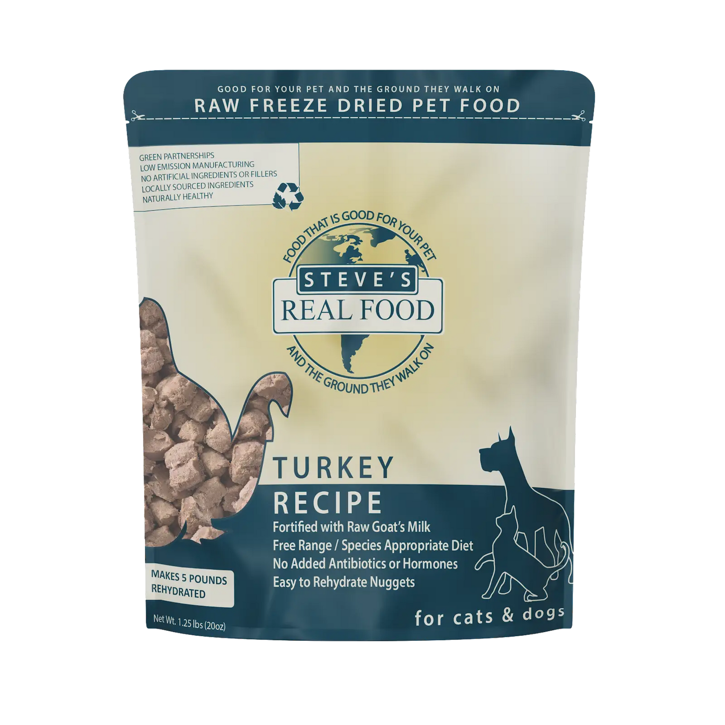 Steve’s Freeze Dried Raw Turkey Dog Food