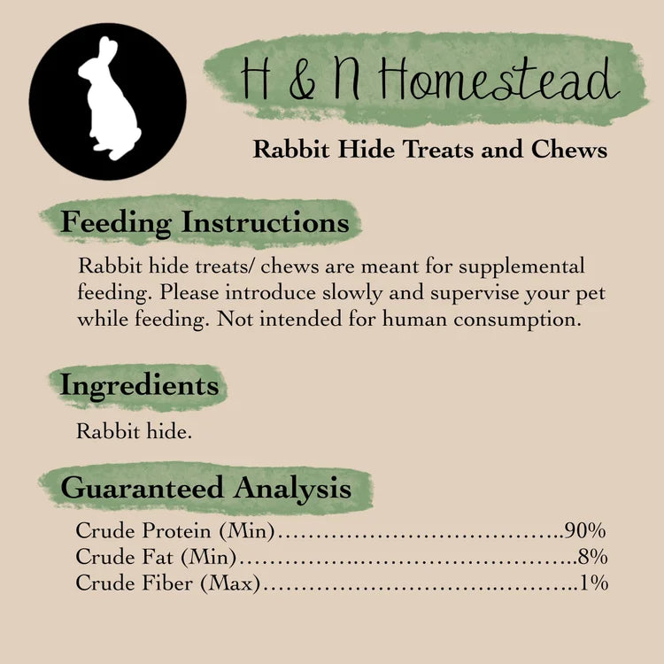 Twisted Rabbit Hide Dog Chew