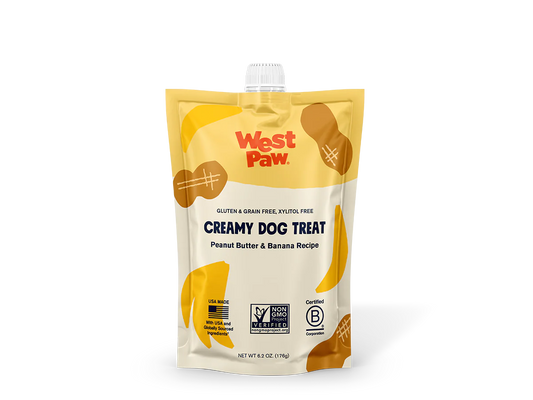 Peanut Butter & Banana Creamy Dog Treat | West Paw