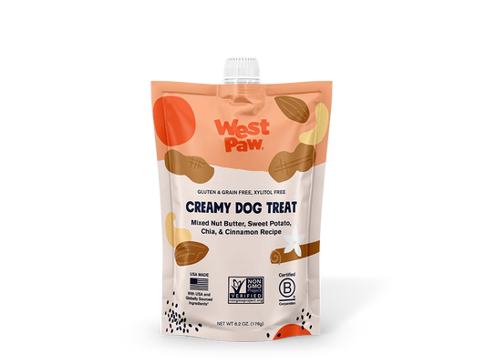 Nut Butter, Sweet Potato & Chia Seed Creamy Dog Treat | West Paw