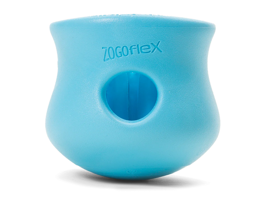 Aqua Blue West Paw Toppl Treat Toy