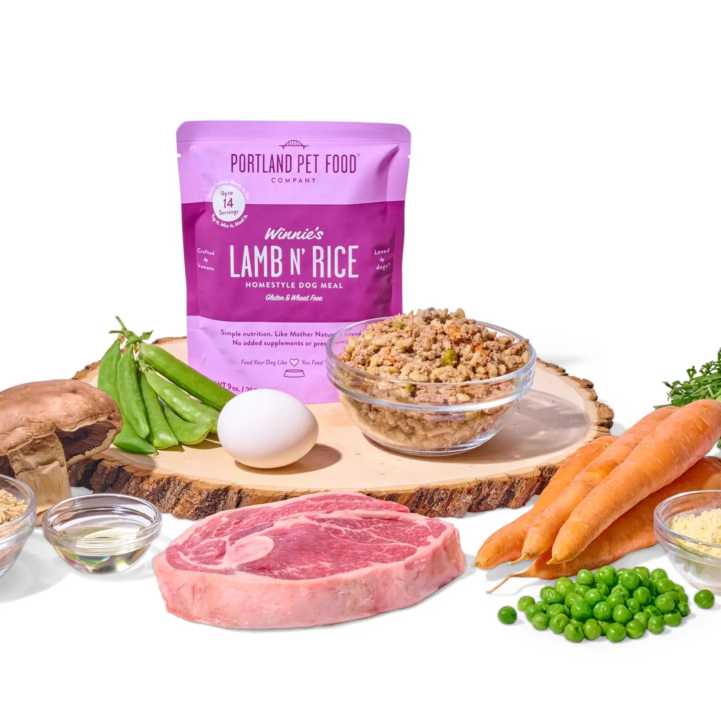Portland Pet Lamb & Rice Dog Food Pouch
