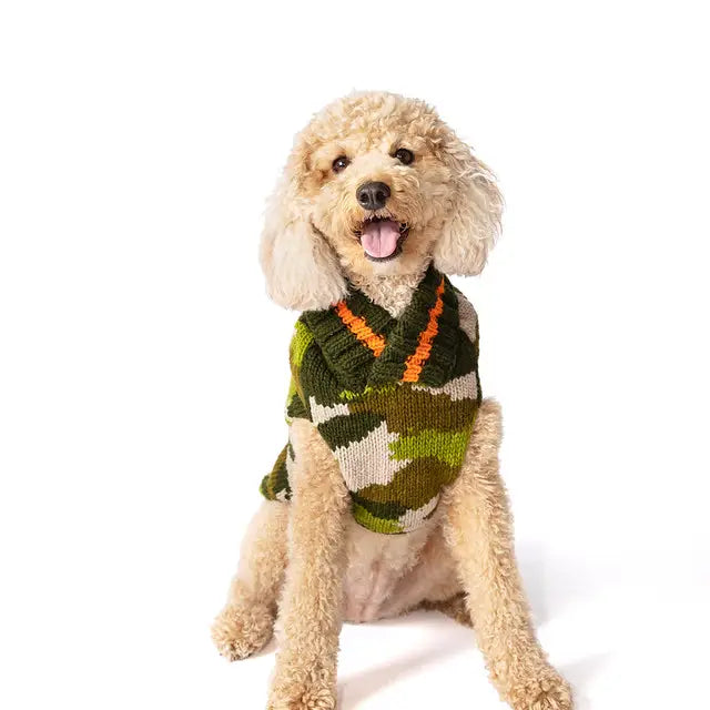 Camo Dog Sweater by Chilly Dog