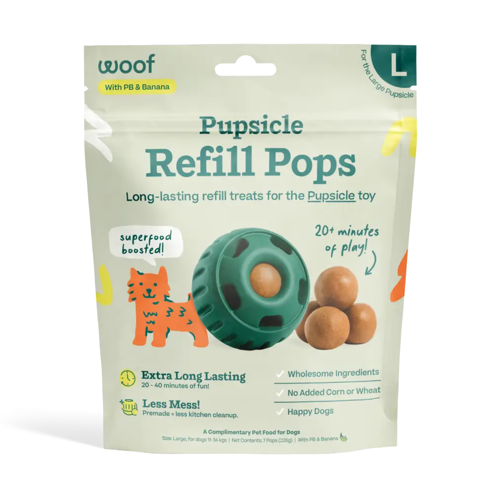Woof Pupsicle Pops- Peanut Butter & Banana
