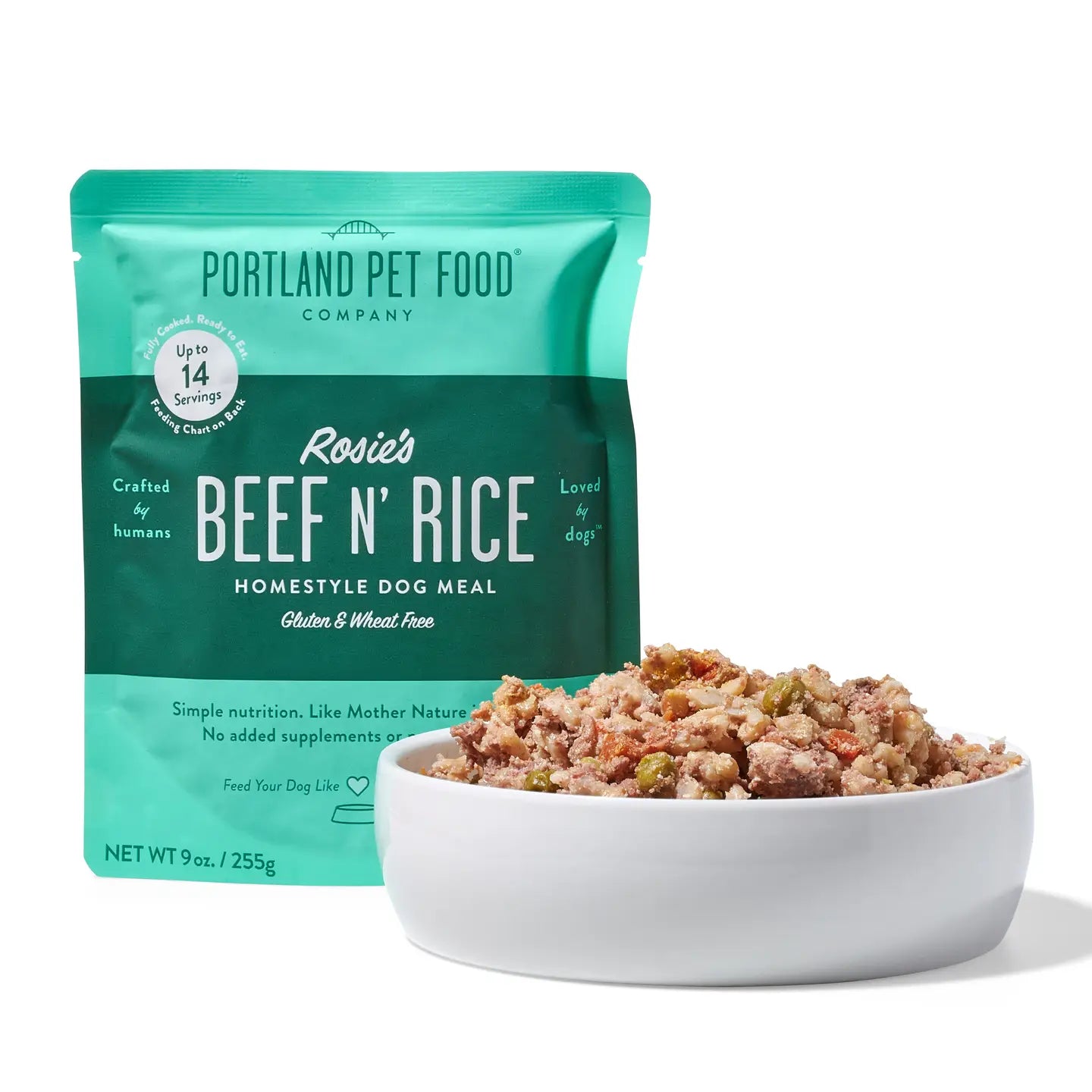 Portland Pet Beef & Rice Dog Food Pouch