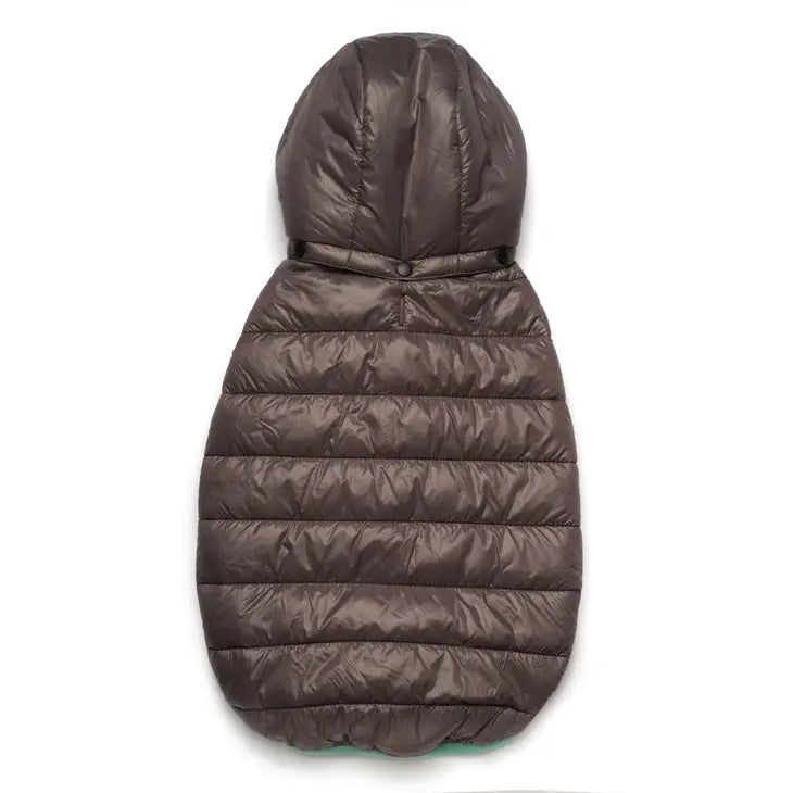 Teal Reversible Puffer Jacket | Love Thy Beast