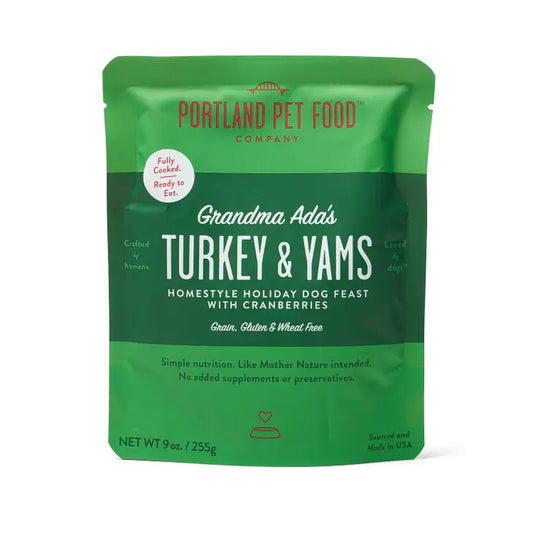 Turkey & Yams Dog Food Pouch | Portland Pet
