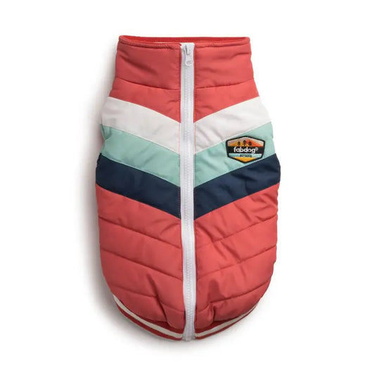 FabDog Pink Chevron Winter Coat