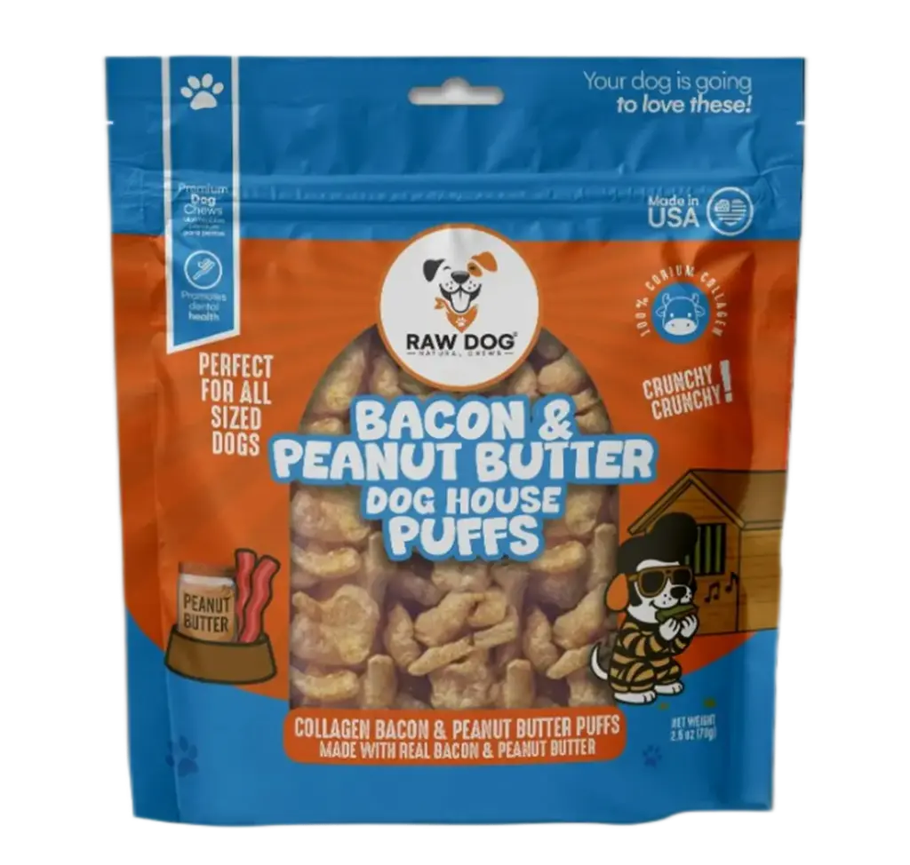 Bacon & Peanut Butter Dog House Puffs