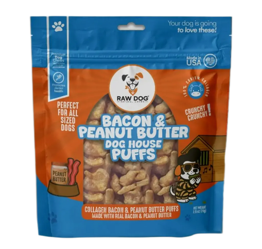 Bacon & Peanut Butter Dog House Puffs