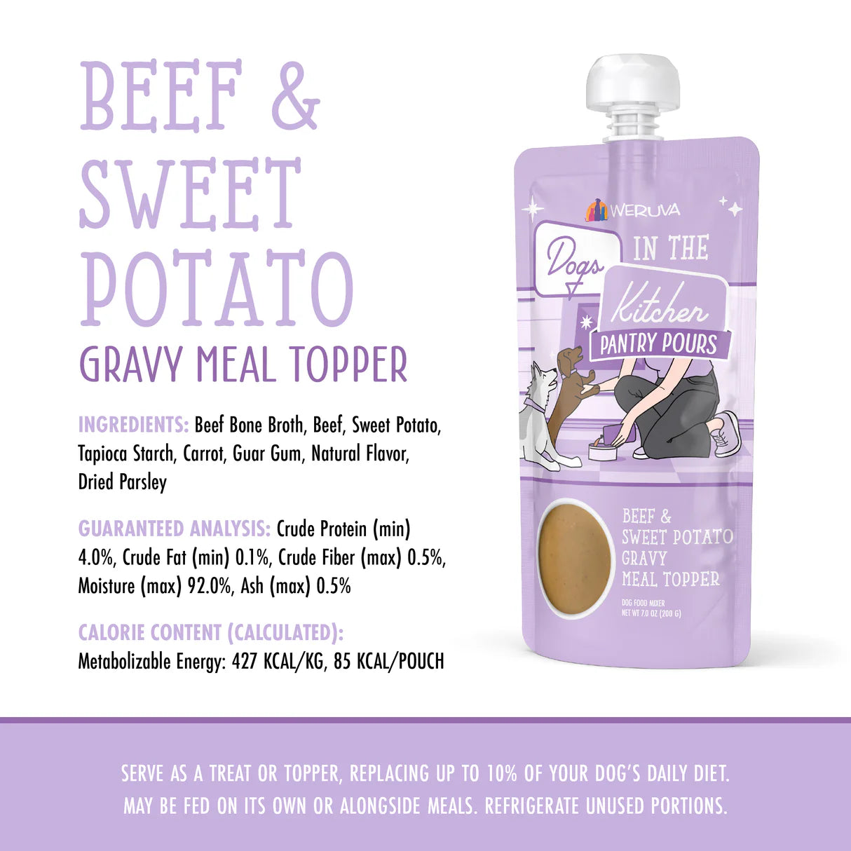 Weruva Dogs in the Kitchen Pantry Pouch - Beef & Sweet Potato