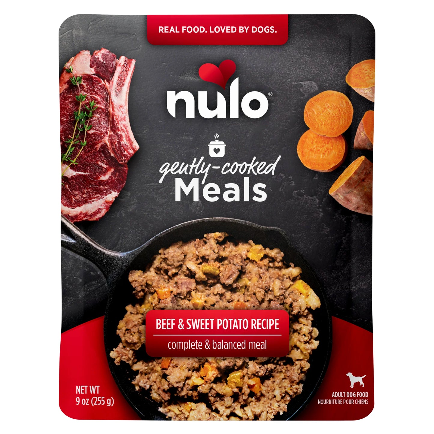 Nulo Gently Cooked Beef & Sweet Potato Dog Food Pouch