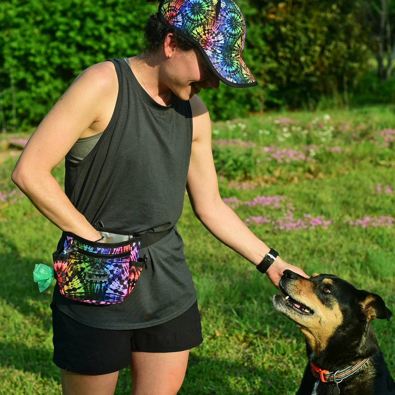 Sipsey Wilder Deep Forest Green Tail-Along Dog Treat Pouch