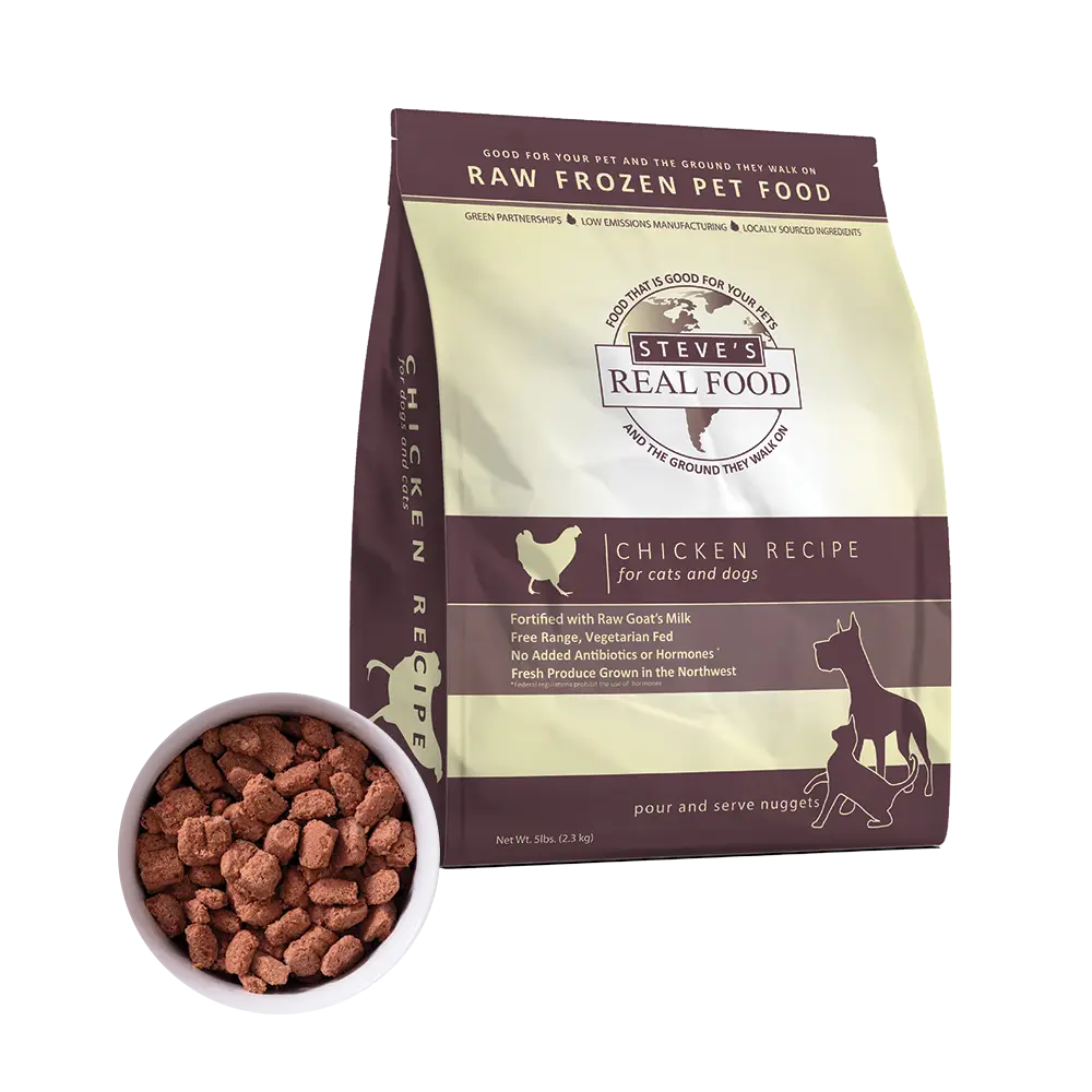 Steve’s Frozen Raw Dog & Cat Food, Chicken Recipe