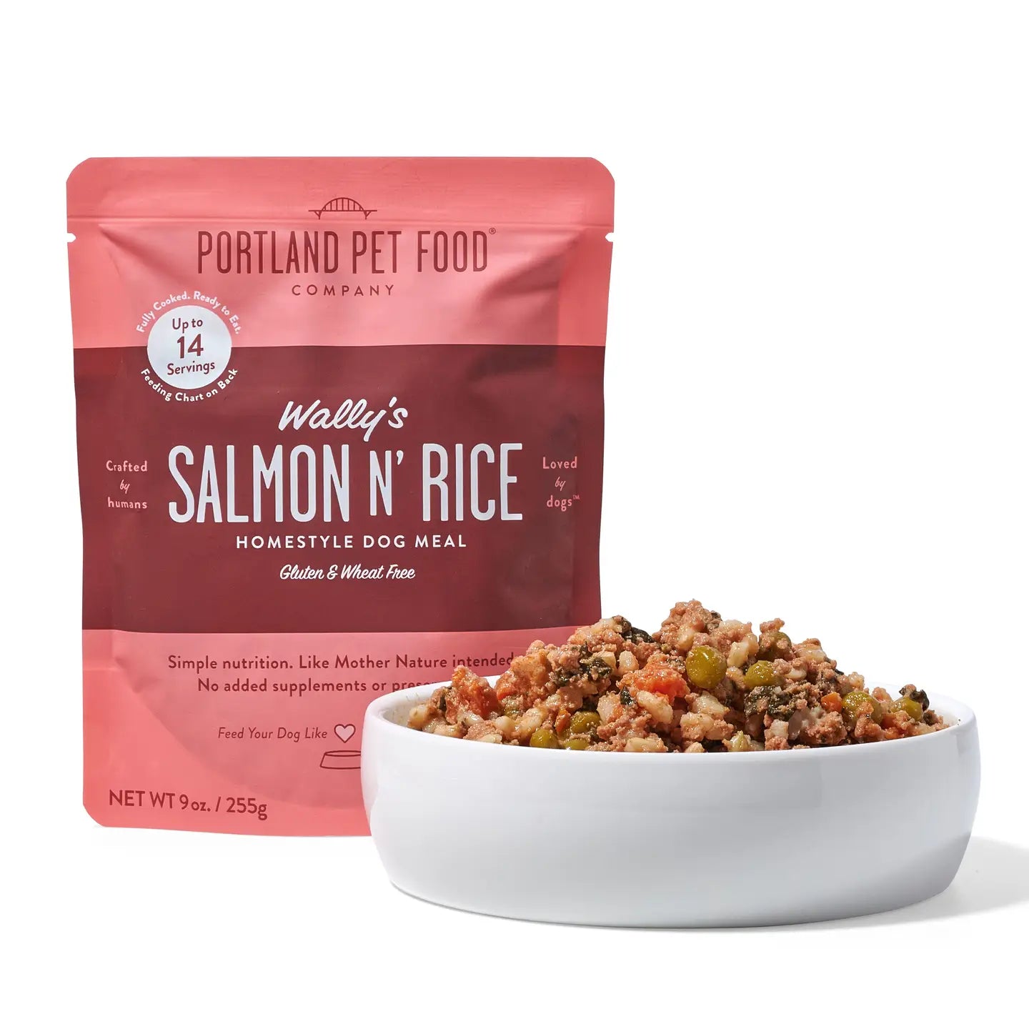 Portland Pet Salmon & Rice Dog Food Pouch
