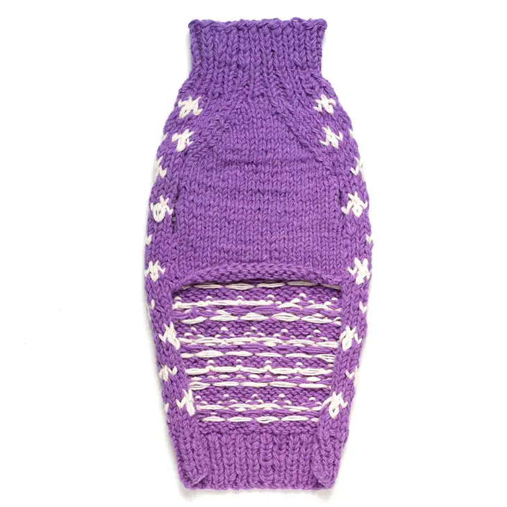 Orchid Cross Knit Sweater