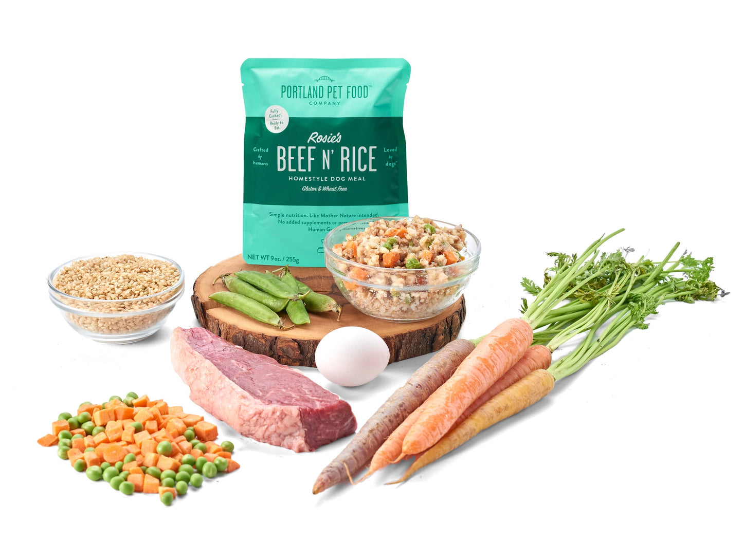 Portland Pet Beef & Rice Dog Food Pouch