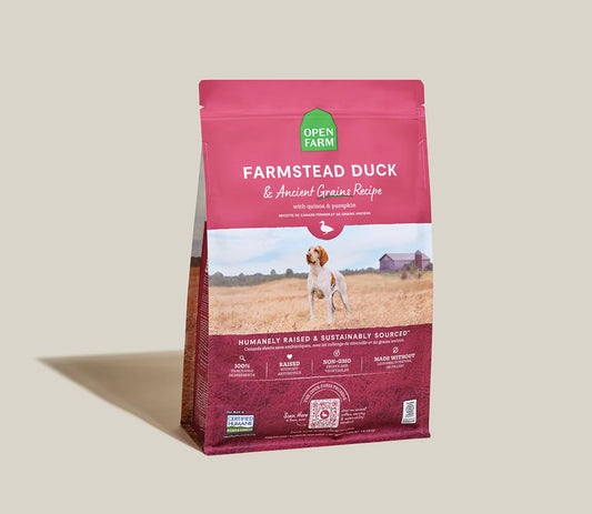 Open Farm Farmstead Duck & Ancient Grains Dry Dog Food