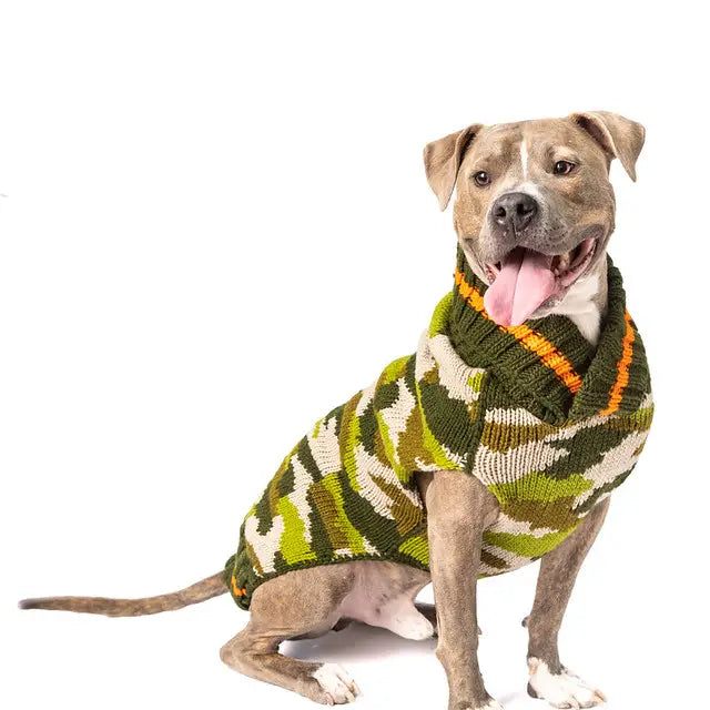 Camo Dog Sweater by Chilly Dog