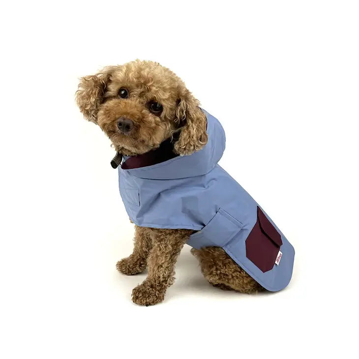 Milltown Wine Red & Blue Reversible Rain Coat
