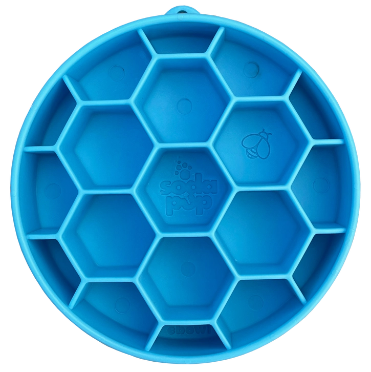 Soda Pup Blue Honeycomb Slow Feeder