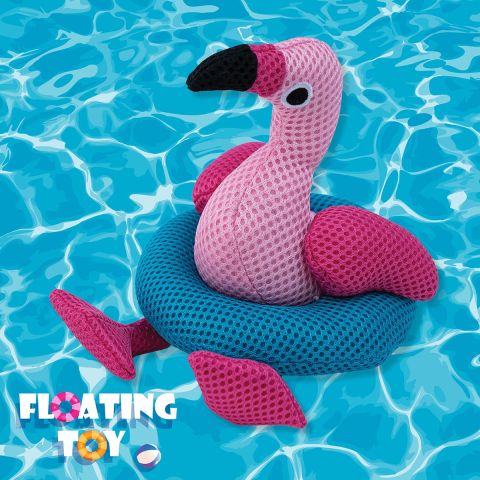 Flamingo Floating Dog Toy