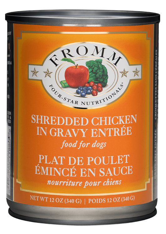 FROMM Four-Star, Shredded Chicken in Gravy Entree