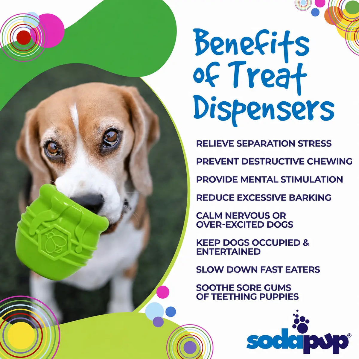 Green Honey Pot Treat Dispenser
