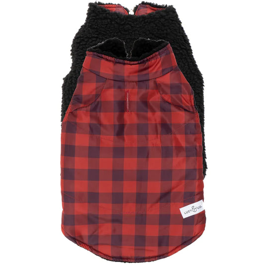 Holly Jolly Reversible Teddy Vest | Lucy & Co