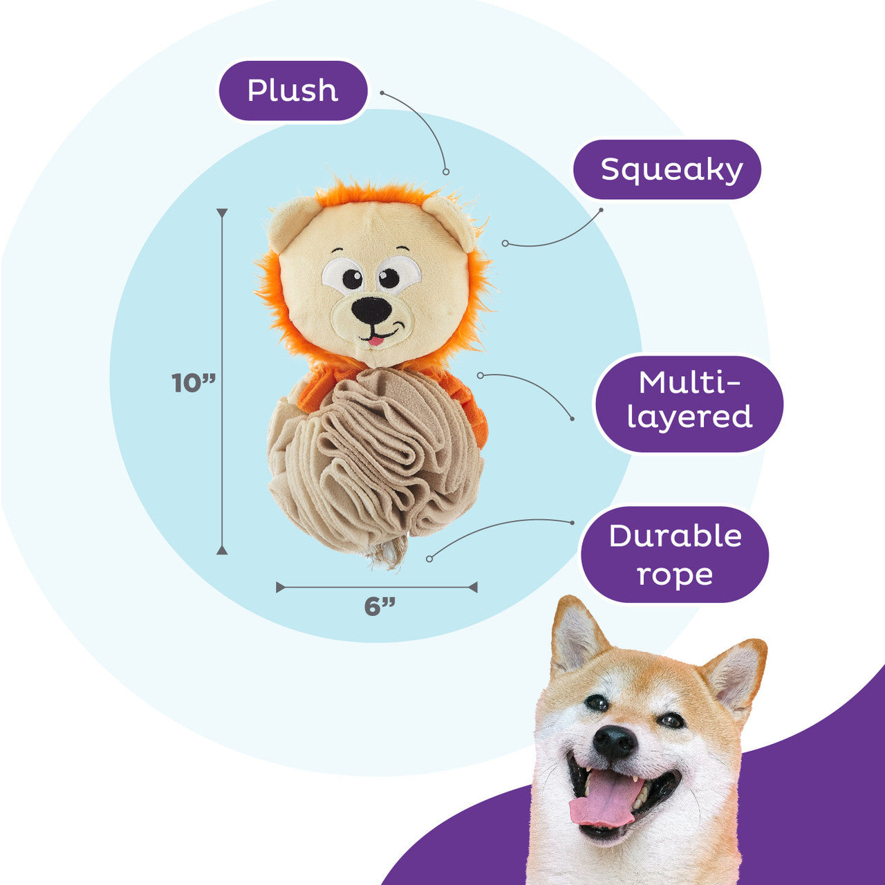 Stuff N' Snuffle Interactive Plush Ball