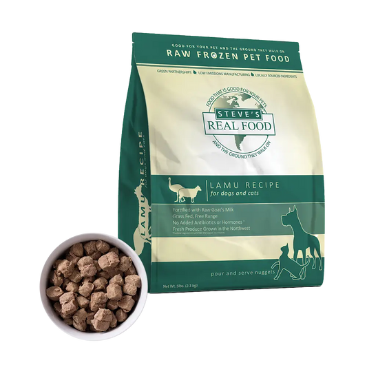 Frozen Raw Dog & Cat Food, Lamu Recipe | Steve's Real Food Frozen