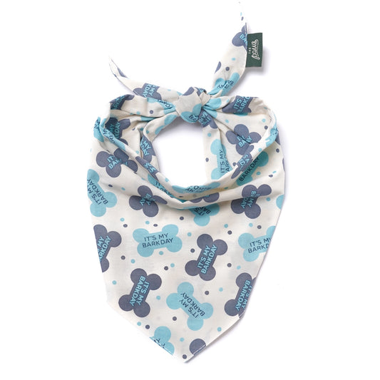 Let's Pawty - Birthday Blue Dog Bandana