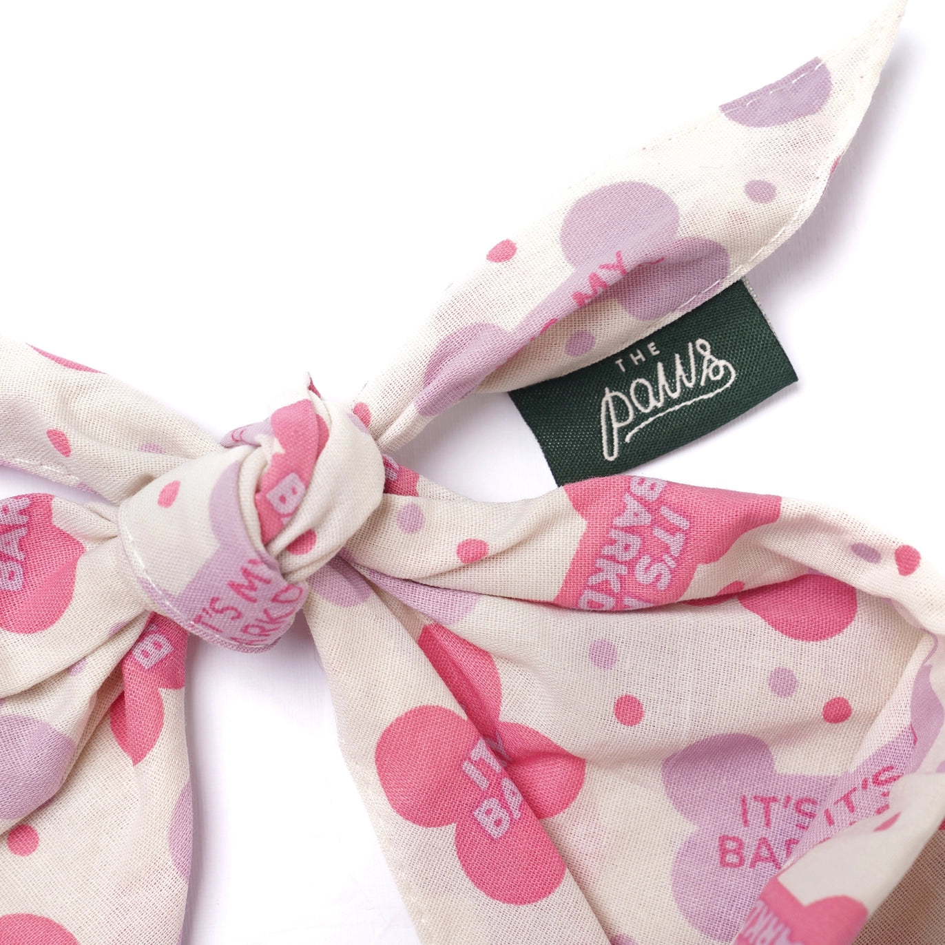 Let's Pawty - Birthday Pink Dog Bandana