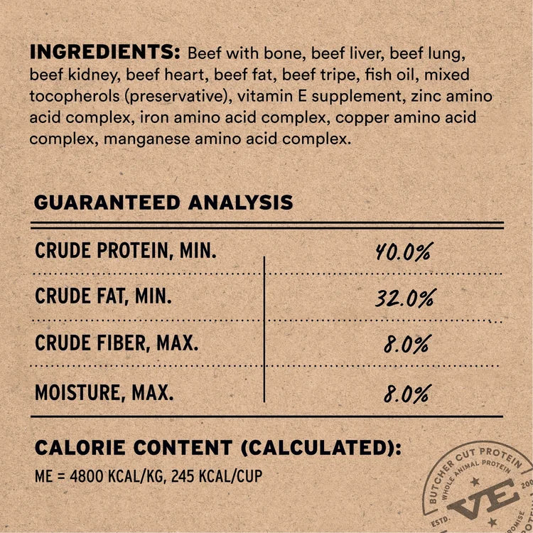 Vital Essentials FD Raw Beef Crunchy Nibs