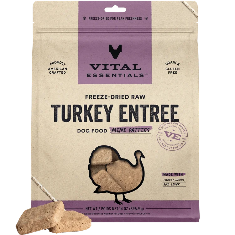 Vital Essentials FD Raw Mini Turkey Patties