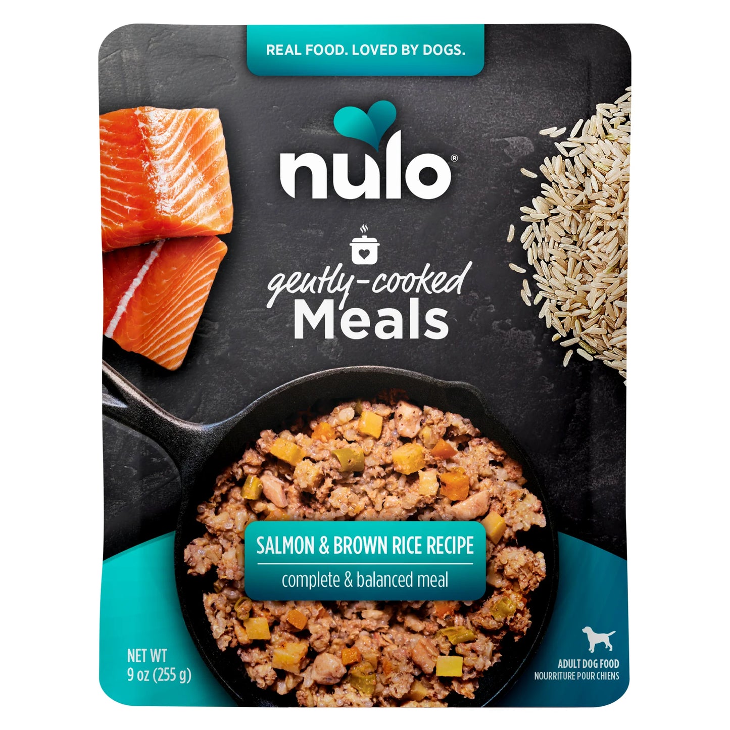 Nulo Gently Cooked Salmon & Brown Rice Dog Food Pouch