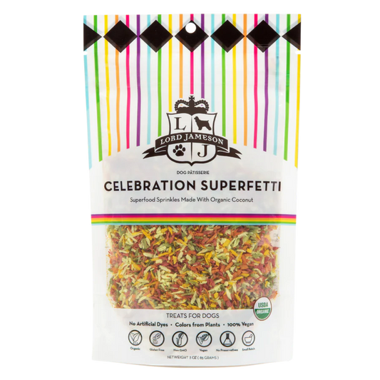 Celebration SuperFetti Organic Dog Sprinkles | Lord Jameson