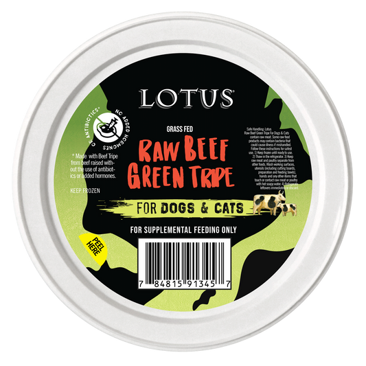 Lotus Raw Beef Green Tripe Topper