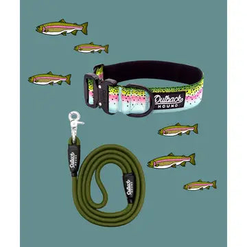 Outback Hound Rainbow Trout Dog Collar