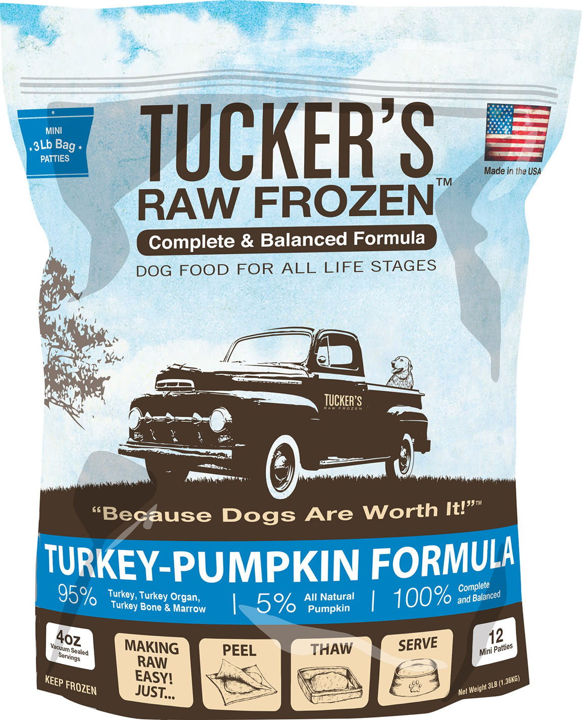 Tuckers Raw Food, Turkey-Pumpkin Formula