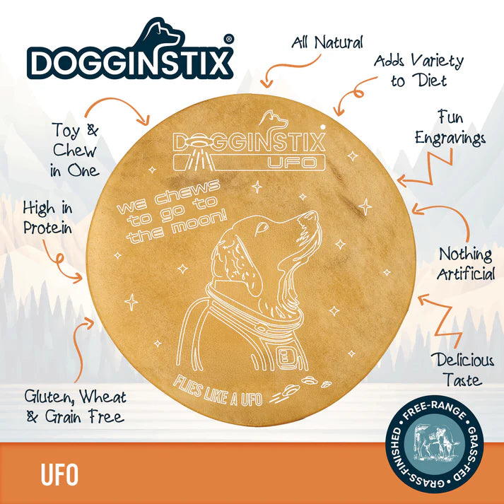 DogginStix Beef Collagen UFO