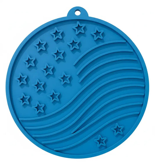 USA-K9 Stars & Stripes Lick Mat With Suction Cups